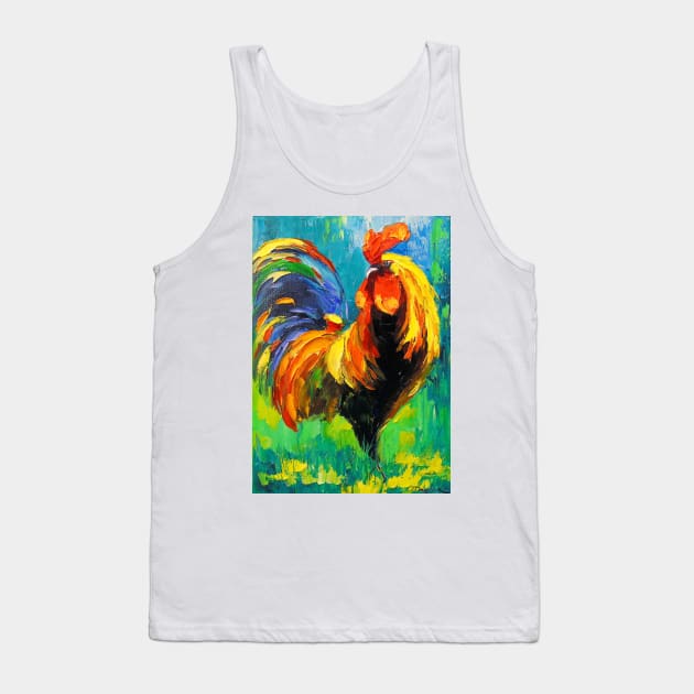 Rooster Tank Top by OLHADARCHUKART